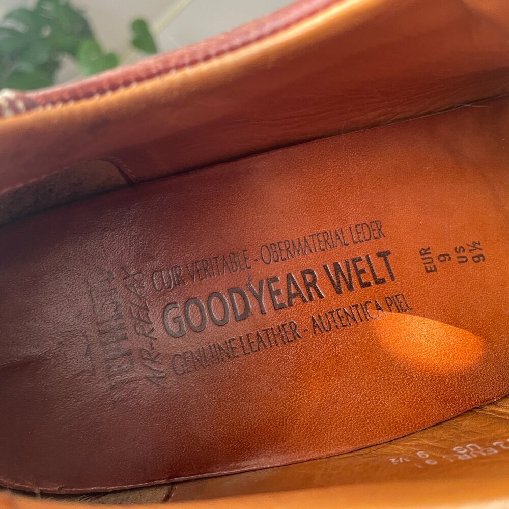 Mephisto Goodyear Welt Air-Relax Brown Leather Shoes - Men's Size 9.5 - Picture 8 of 9